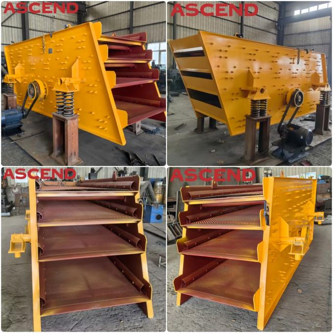 Polvo de la máquina del tamiz vibratorio de la baritina de la grava de la mina que tamiza para la planta de explotación minera 0