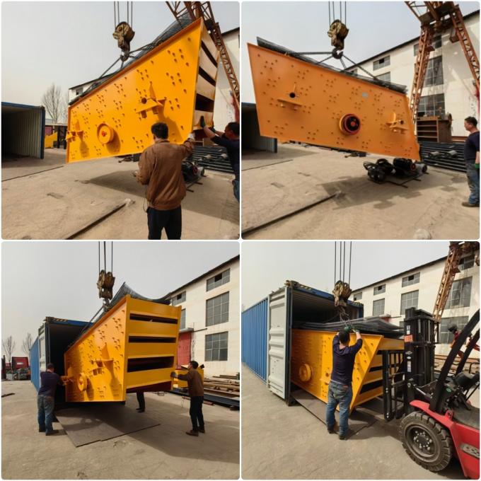 Polvo de la máquina del tamiz vibratorio de la baritina de la grava de la mina que tamiza para la planta de explotación minera 4