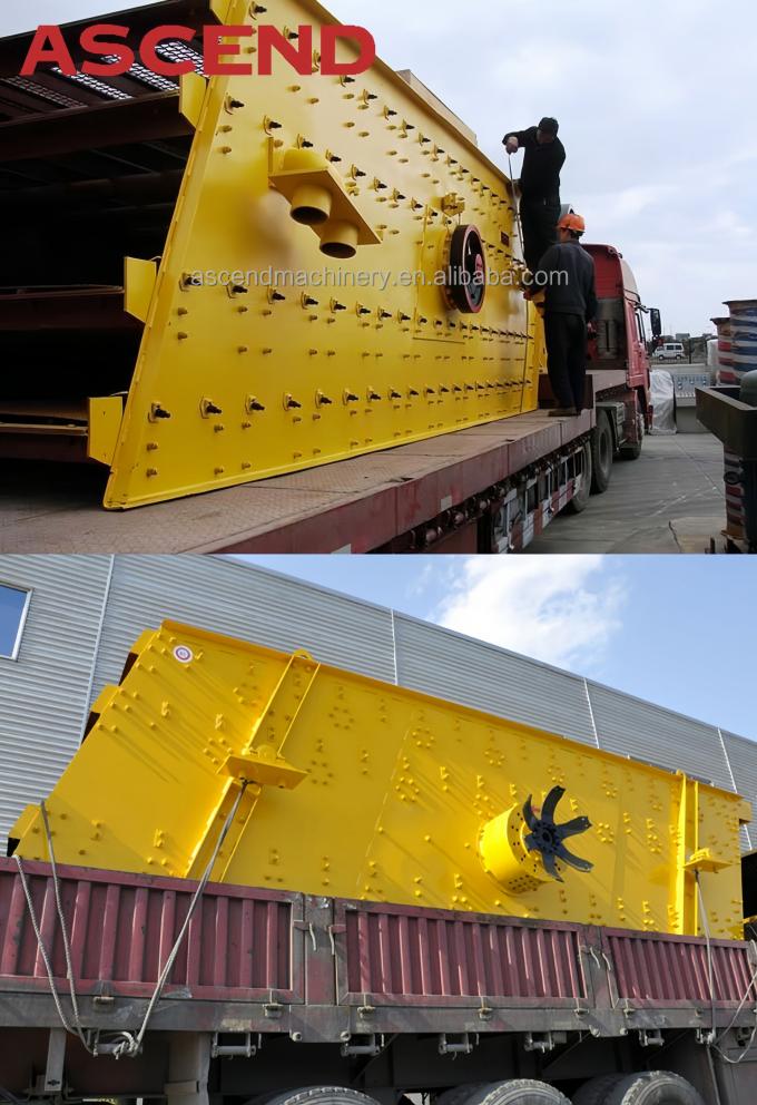 Polvo de la máquina del tamiz vibratorio de la baritina de la grava de la mina que tamiza para la planta de explotación minera 5