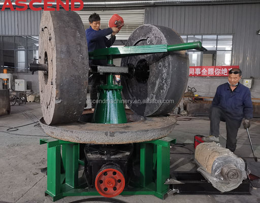 Small Gold Milling Machine Mining Wet Stone Grinder Gold Mining Pans 1-2 Ton Per Hour