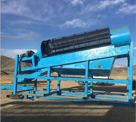 Placers Diamond Ore Black Sand Sluice Washer 50 - 100TPH Gold Processing Mining Equipment