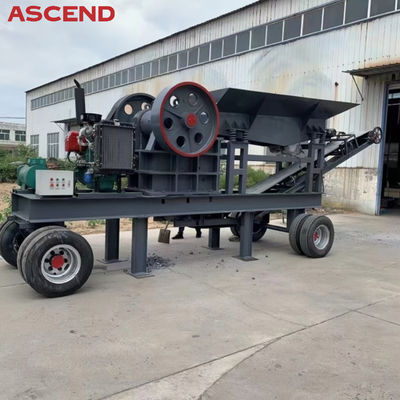 Primary Concrete Rock Mobile Stone Crusher Electric Motor Mini Stone Jaw Crusher Crushing Plant