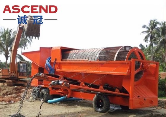 Energy Mining Industry Primary Separation Stage Of Placer Gold Mining Gold Trommel Screen Washing Plant